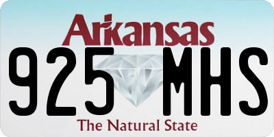 AR license plate 925MHS