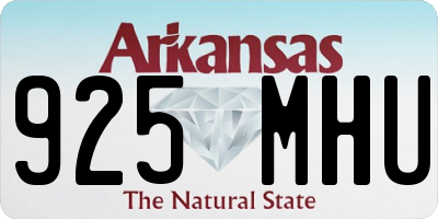 AR license plate 925MHU