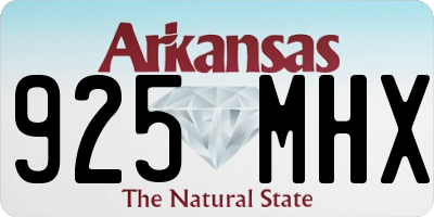 AR license plate 925MHX