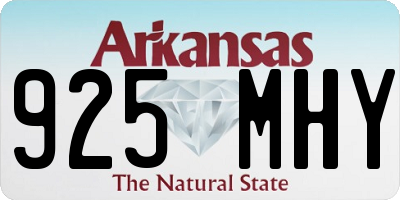 AR license plate 925MHY