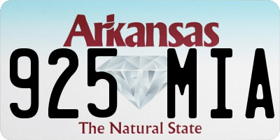 AR license plate 925MIA