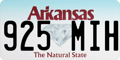 AR license plate 925MIH