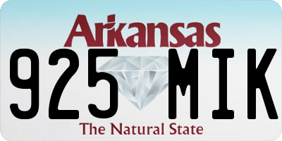 AR license plate 925MIK
