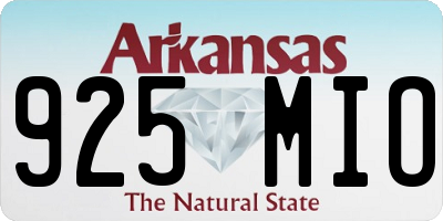 AR license plate 925MIO
