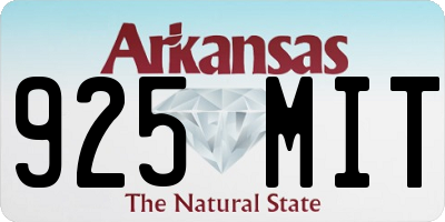 AR license plate 925MIT