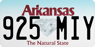 AR license plate 925MIY