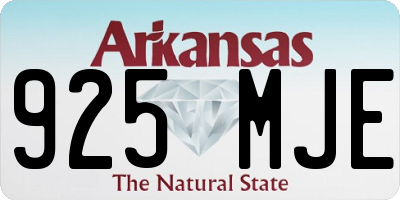 AR license plate 925MJE
