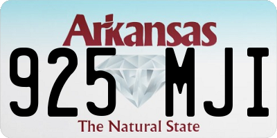 AR license plate 925MJI