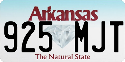 AR license plate 925MJT