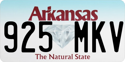 AR license plate 925MKV