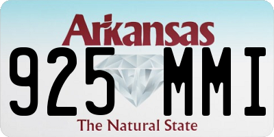 AR license plate 925MMI
