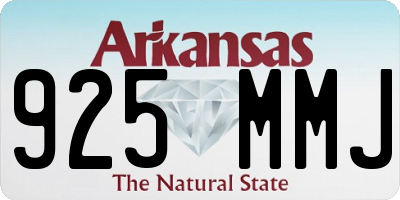 AR license plate 925MMJ