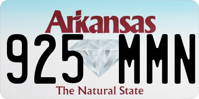 AR license plate 925MMN