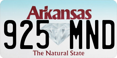 AR license plate 925MND