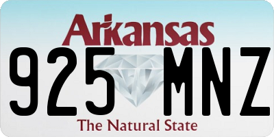 AR license plate 925MNZ