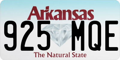 AR license plate 925MQE