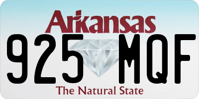 AR license plate 925MQF