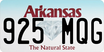AR license plate 925MQG