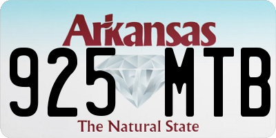 AR license plate 925MTB