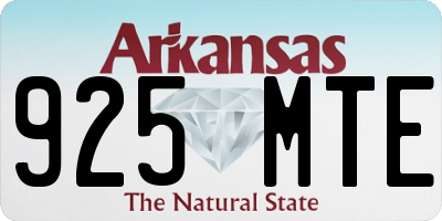 AR license plate 925MTE