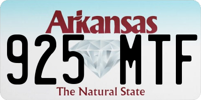 AR license plate 925MTF