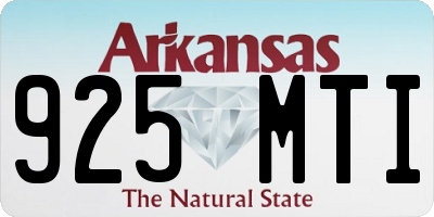 AR license plate 925MTI