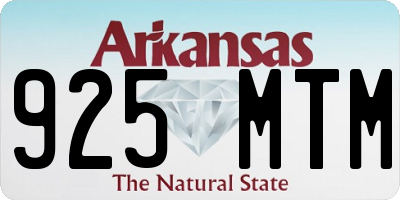 AR license plate 925MTM