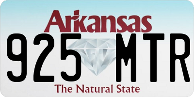 AR license plate 925MTR