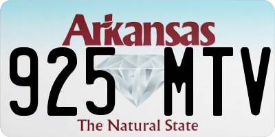 AR license plate 925MTV