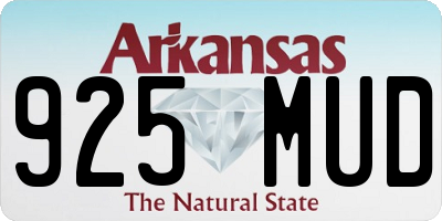 AR license plate 925MUD
