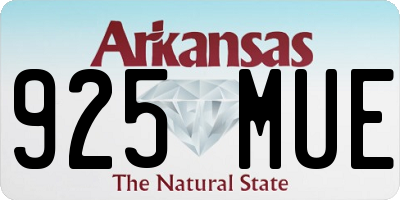AR license plate 925MUE