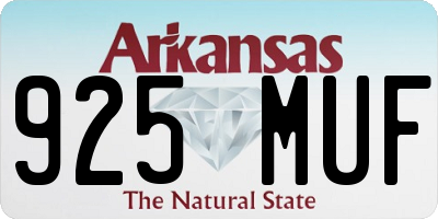AR license plate 925MUF