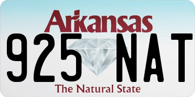 AR license plate 925NAT