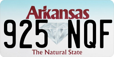 AR license plate 925NQF