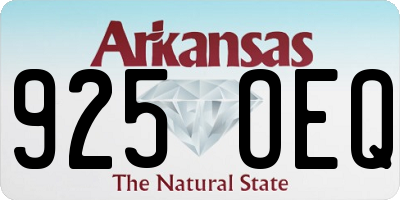 AR license plate 925OEQ