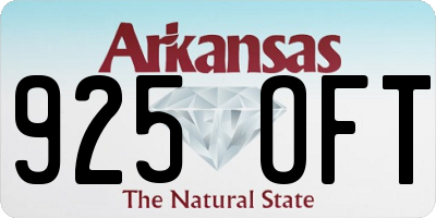 AR license plate 925OFT