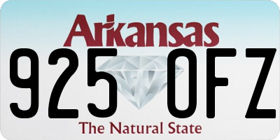 AR license plate 925OFZ