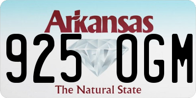 AR license plate 925OGM