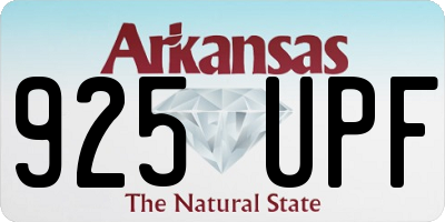 AR license plate 925UPF