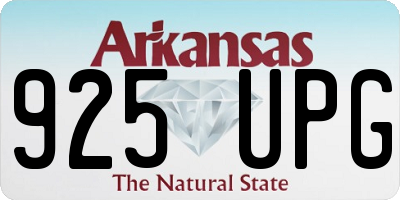 AR license plate 925UPG