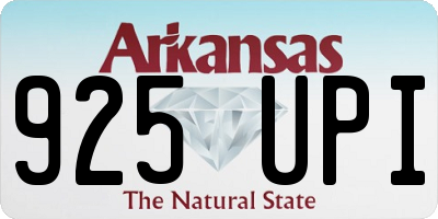 AR license plate 925UPI
