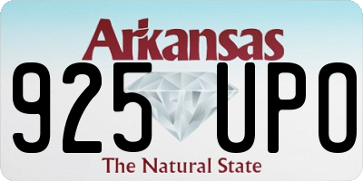 AR license plate 925UPO