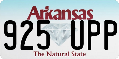 AR license plate 925UPP
