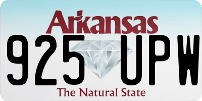 AR license plate 925UPW
