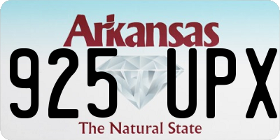 AR license plate 925UPX