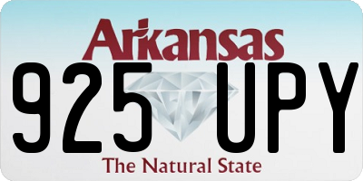 AR license plate 925UPY
