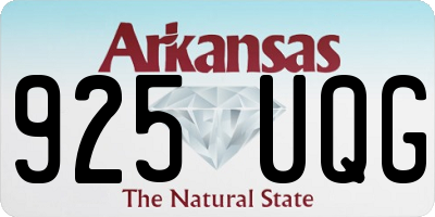 AR license plate 925UQG