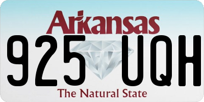 AR license plate 925UQH