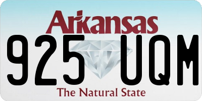 AR license plate 925UQM