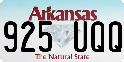 AR license plate 925UQQ